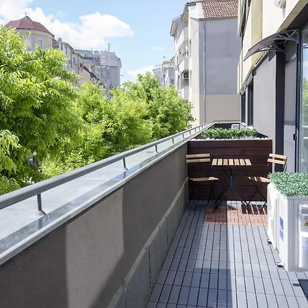 Апартамент Sunny Blue One-bedroom Flat With Balcony By Flat Mаnager